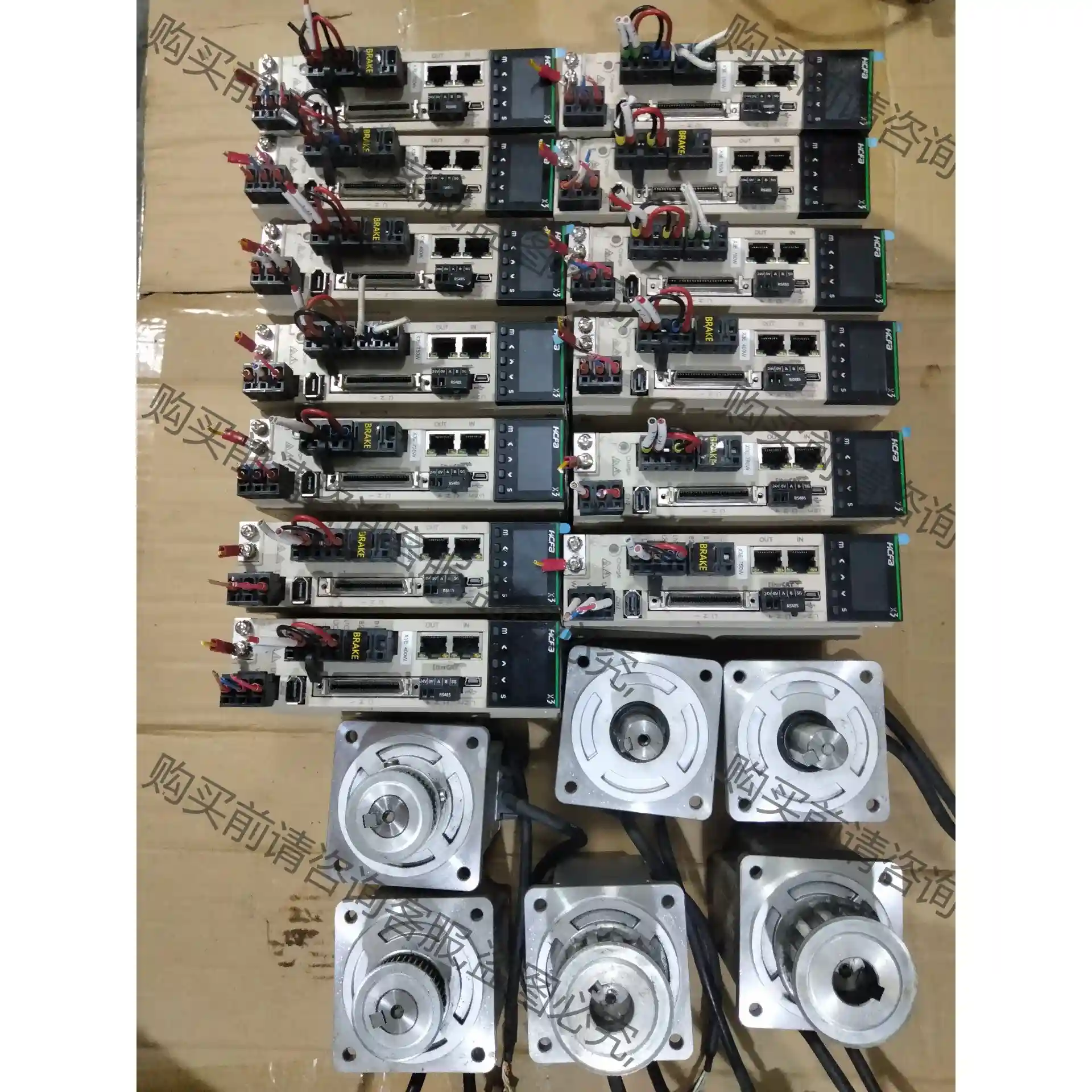 禾川伺服套装SV-X3EB075A-A2, SV-X2MH0 议价再拍 拆机件