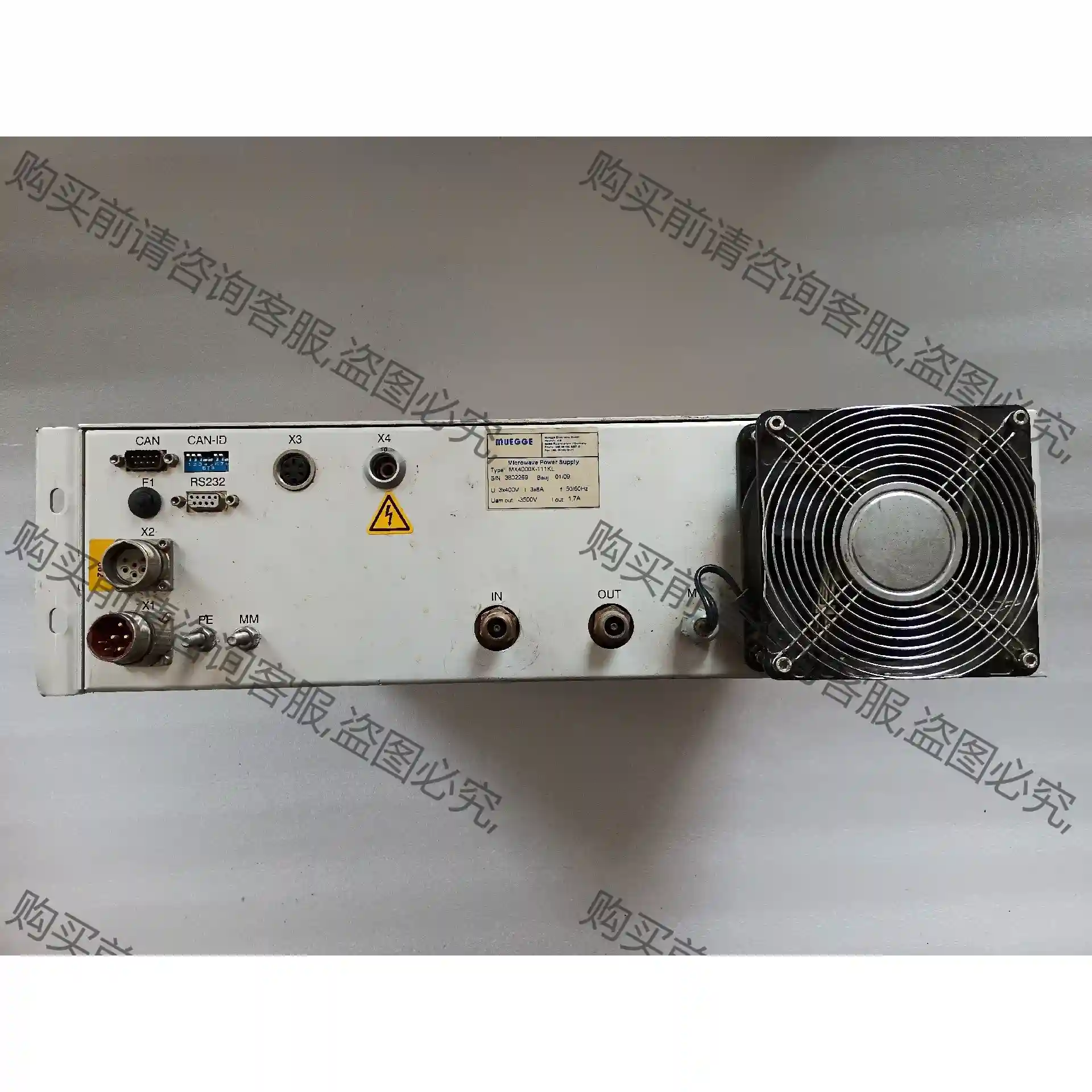 muegge牧歌微波源电源，MX4000X-111KL。 议价再拍 拆机件