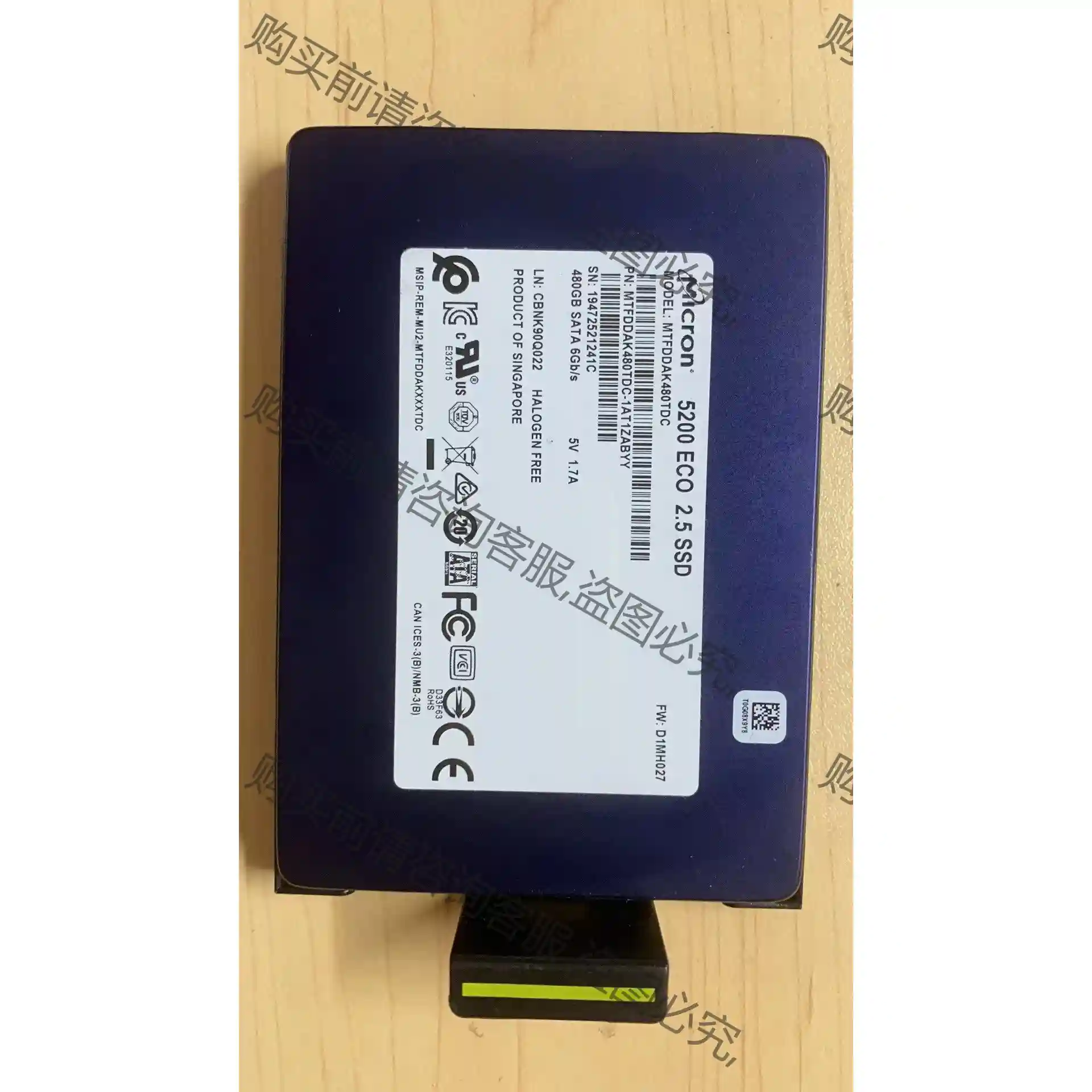 拆机固态硬盘PM863a MZ-7LM480N 480GB 议价再拍 拆机件