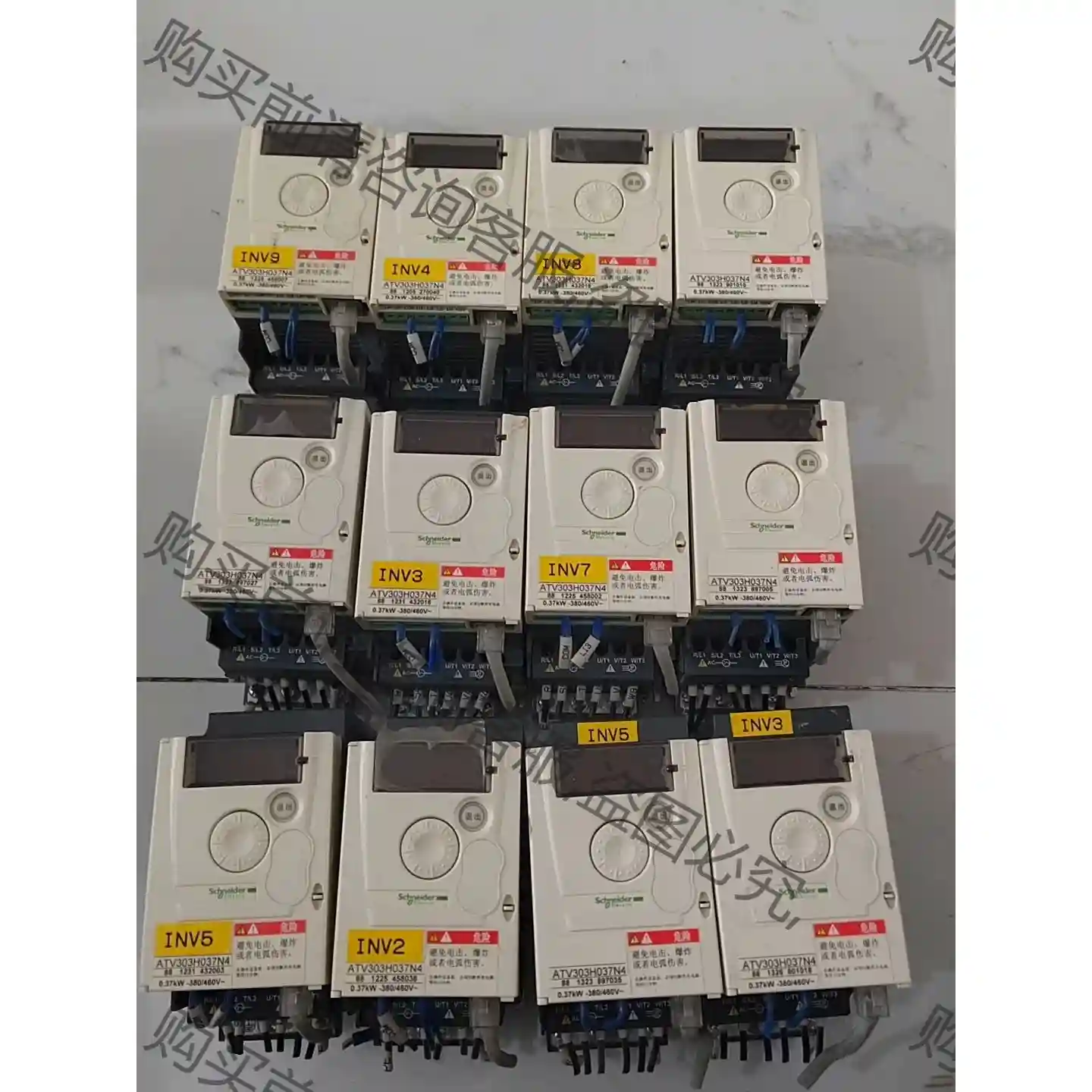 施耐de变频器 ATV303H037N4 十二台，二手拆机 议价再拍 拆机件