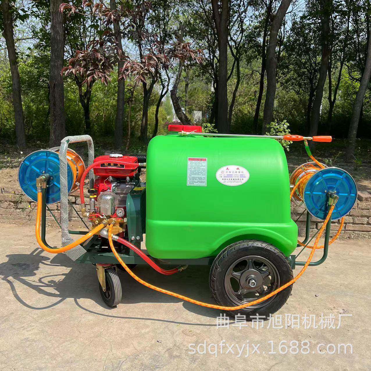工地除尘压清洗机公园绿化杀虫打机300升推车式汽油喷雾机