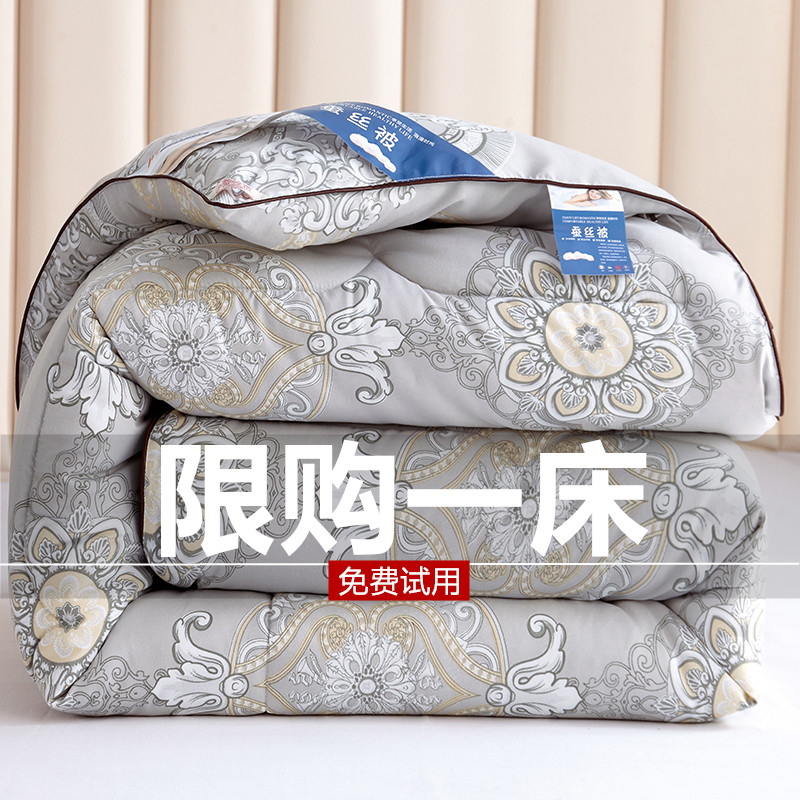 正品蚕丝被100桑蚕丝保暖冬被棉