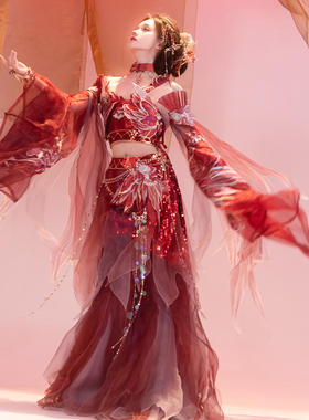 如梦见汉原创服女《妖姬》敦煌异域风重工刺绣汉元素仙气春夏款