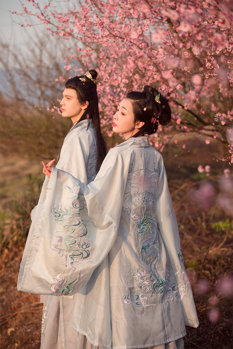 如梦见原创汉服女【龙泽引】交领齐腰情侣款重工刺绣中国风日常秋