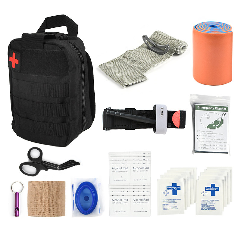 户外急救求生工具组合套装多功能野营旅行装备野外edc应急收纳包