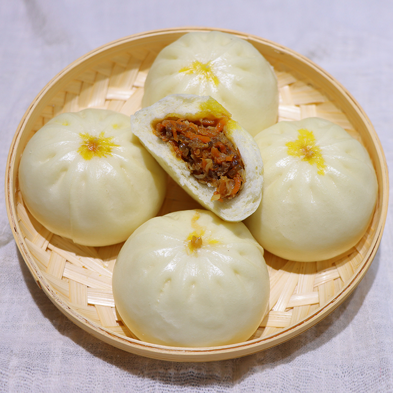 清真薄皮大葱冷冻即食速食鲜肉包