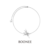 BOONEE幻影系列熔岩蝴蝶吊坠项圈轻奢时尚 项链女个性 设计感颈链