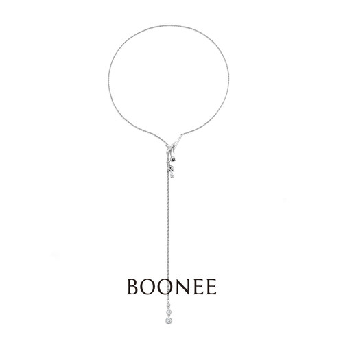 【新品】BOONEE秘境花园系列露珠铃兰流苏可抽拉长款设计感项链女
