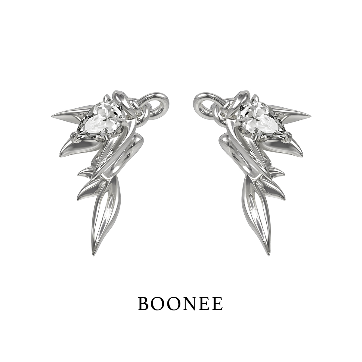 BOONEE绳结麦穗耳骨夹
