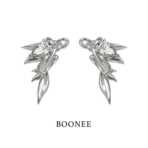 BOONEE绳结麦穗耳骨夹