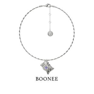 BOONEE童话系列褶皱糖果兔子闪光链项链轻奢小众高级设计感锁骨链