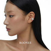 BOONEE引力系列桃心耳夹女无耳洞小众设计高级感轻奢冷淡风耳饰