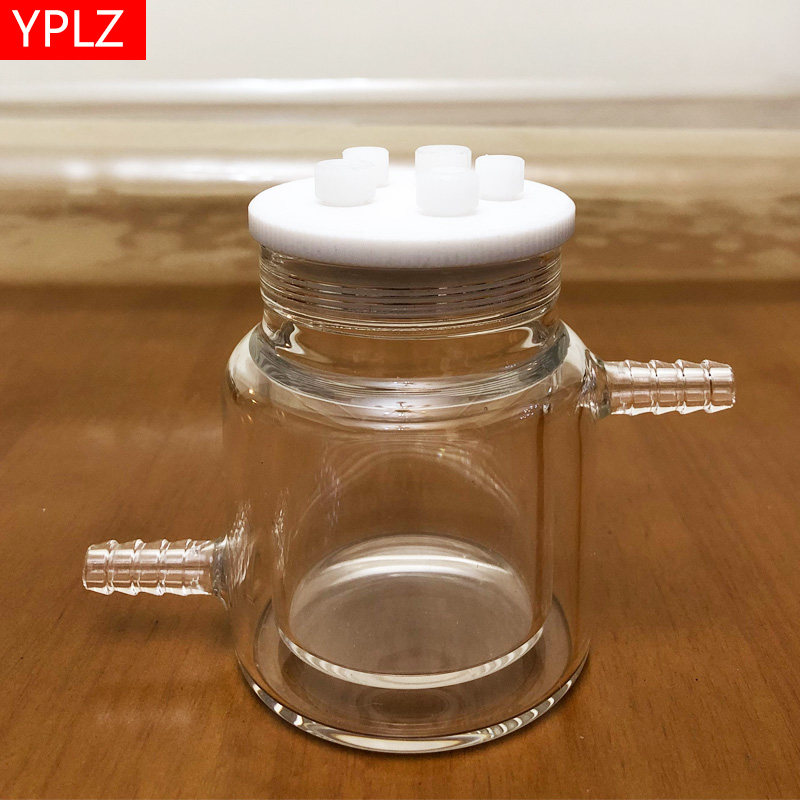 水浴控温密封电解池电解槽电极瓶反应池反应瓶电化学池电化学反应装置