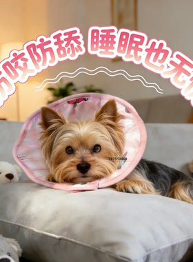 约克夏专用伊丽莎白圈围脖小型犬狗狗防舔神器宠物狗防咬头套脖圈