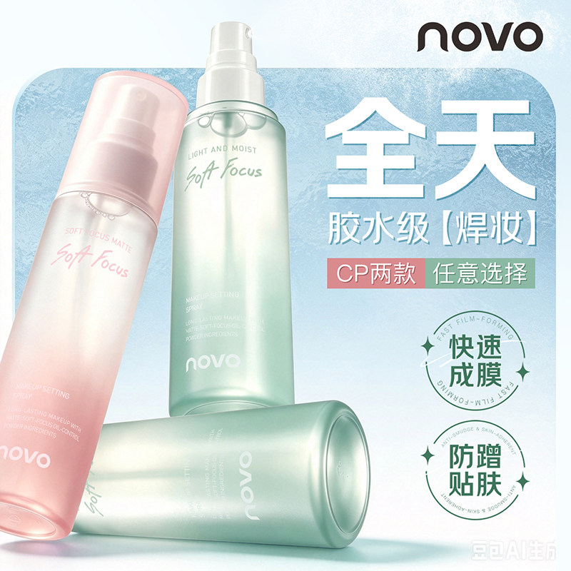 NOVO彩妆定妆喷雾持久不脱妆控油防水防汗补水保湿快速定妆混油皮