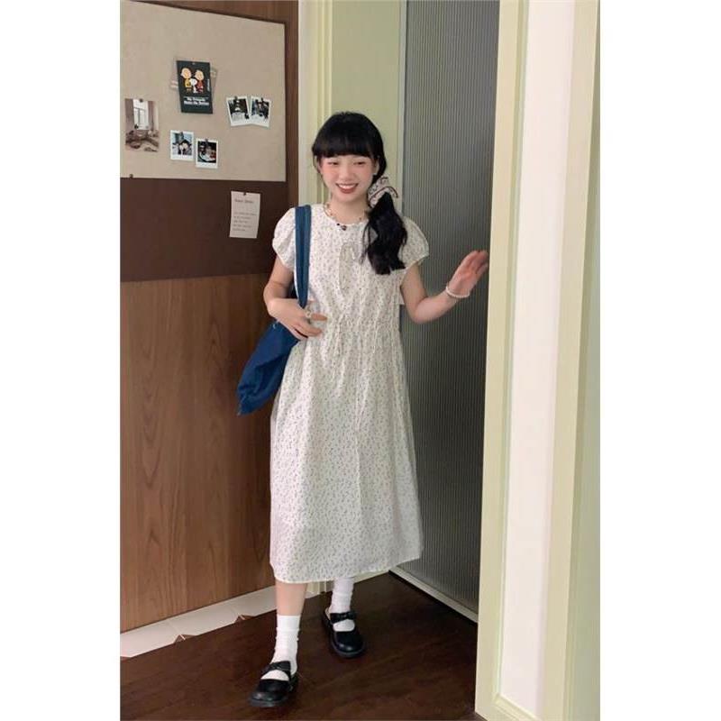 2026春夏季小碎花抽绳连