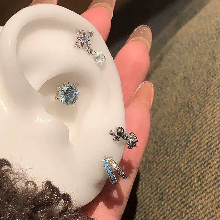 PinkDaily蓝色十字架雪