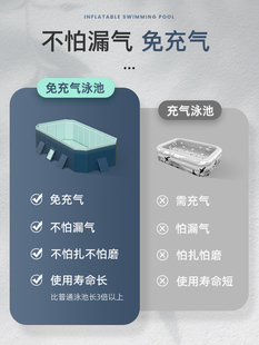 大型游泳池家用儿童戏水池宝宝洗澡桶成人小孩加厚室内外折叠水池