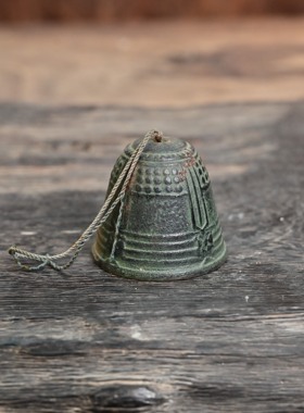 日本回流铁铃铛钟型摆件