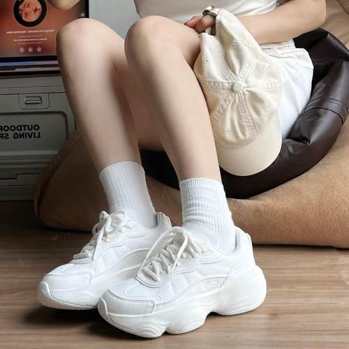 李宁蜜糖休闲鞋女2024新款复古老爹鞋厚底增高 合集3号库