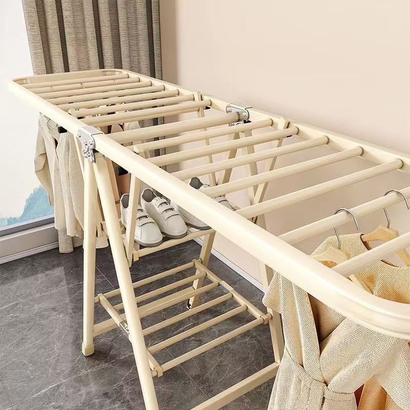 家用可折叠晾衣架晒被子加粗加厚