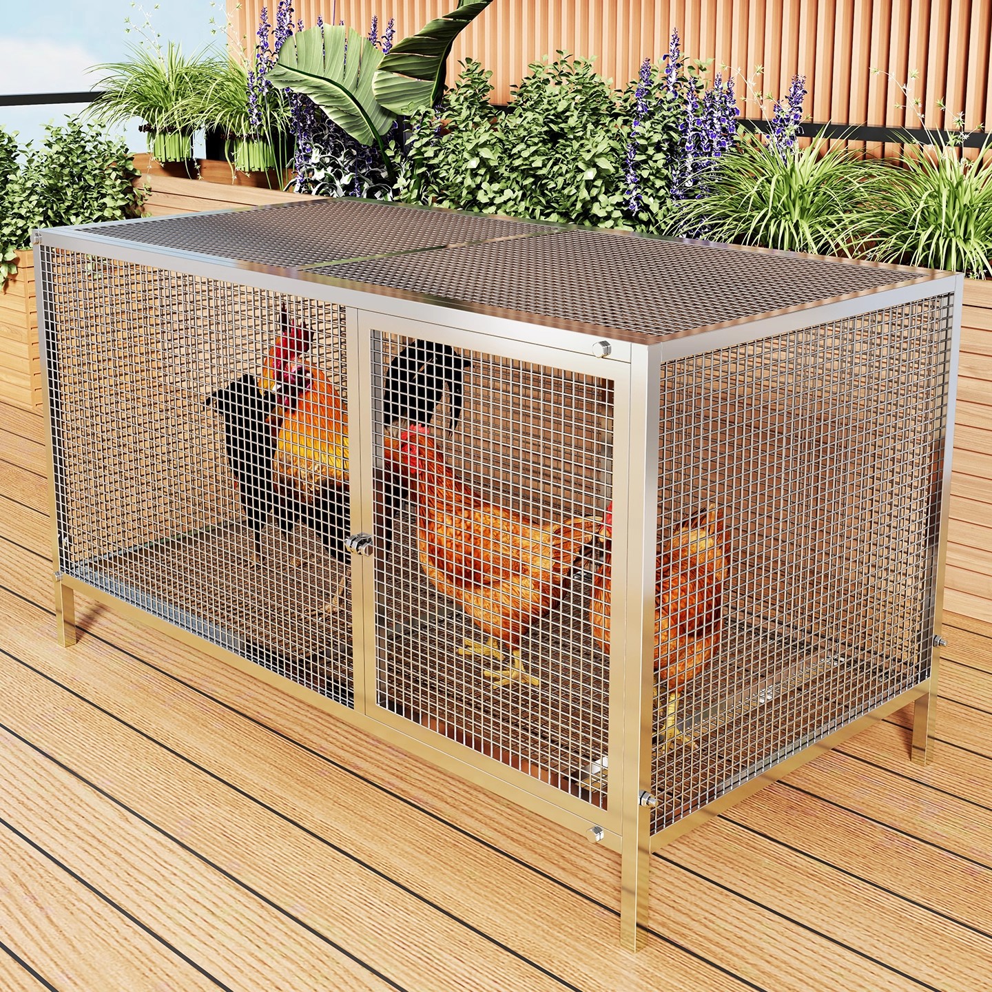 室外养鸡笼加粗特大号加厚铁防锈防黄鼠狼防老鼠新款大型阳