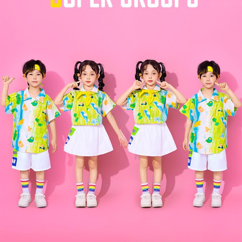 孩子的天空小美满小土豆科目三蓝多多来了儿童舞蹈衣服表演出服