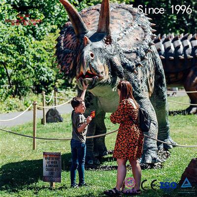 室内外防水防雨防冻仿真机械三角龙模型网红拍照打卡引流神器