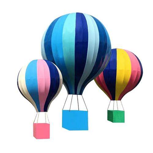户外玻璃钢仿真热气球景区大型场景布置道具美陈装饰创意气球雕塑,家居饰品,户外/庭院摆件,淘宝优惠券,粉丝福利购,淘宝优惠卷
