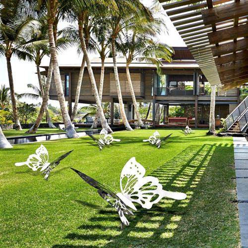 户外不锈钢仿真蝴蝶摆件庭院草坪金属昆虫动物雕塑园林景观小品,家居饰品,户外/庭院摆件,淘宝优惠券,粉丝福利购,淘宝优惠卷