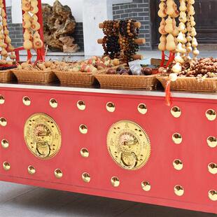 摆摊仿古小吃车商业街花车流动餐车市集摊位小推车移动售货车