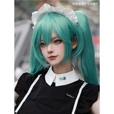 初音未来假发漫美无需修剪miku钢音梅花千本樱黑岩射手cosplay