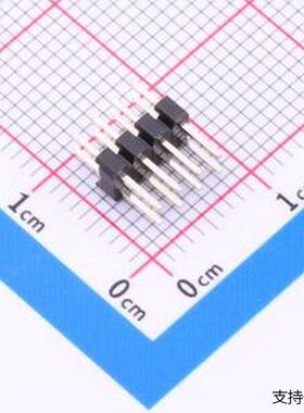 HB-PH8-20024PB2GOP 排针 2x4P 间距:2mm 方针 直插 插件,P=2mm
