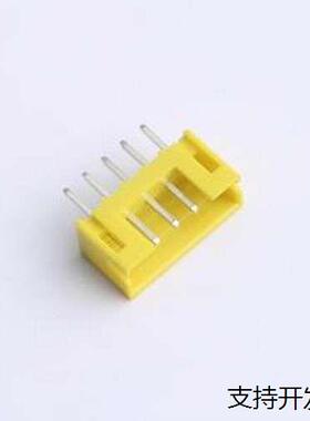 XY-PH2.0-5A11-YT 线对板针座 PH 2.0mm 1x5P 直插 黄色 插件,P=2