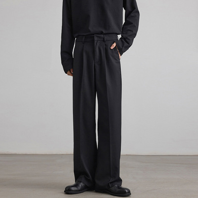 基础简约慵懒垂感休闲西裤