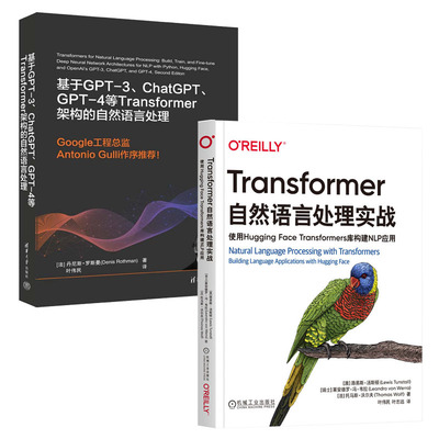Transformer自然语言处理实战 使用Hugging Face Transformers库构建NLP应用 +基于GPT-3、ChatGPT、GPT-4等Transformer架构的自然