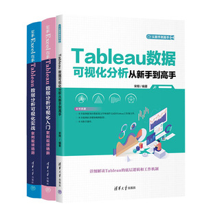 Tableau数据可视化分析从新手到高手+左手Excel右手Tableau数据分析可视化入门案例视频讲+实战案例视频讲Tableau教程书籍