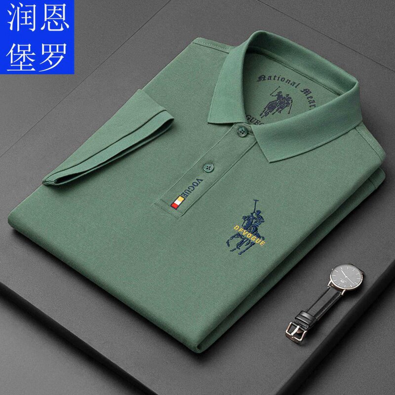保罗正品2023纯棉男士T恤上装打