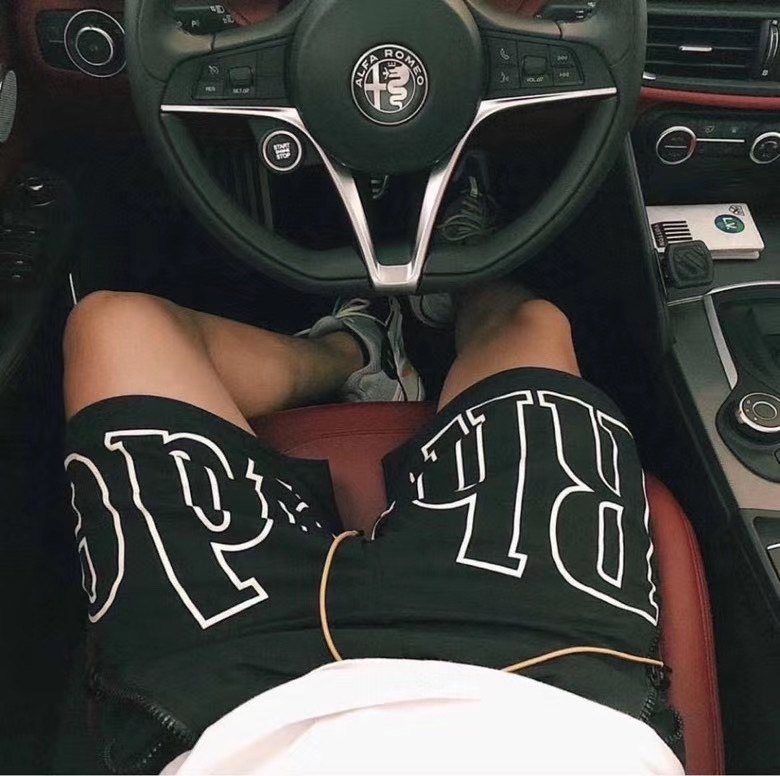 RHUDE潮牌美式高街3M反光字母运动休闲篮球沙滩尼龙抽绳速干短裤