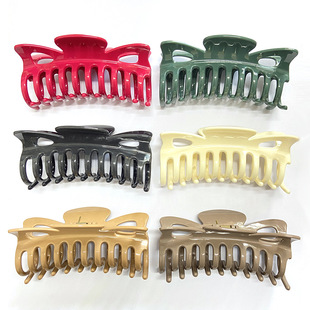 绝美老友记抓夹瑞秋菲比双齿鲨鱼夹 INS博主复古盘发夹小号发饰女