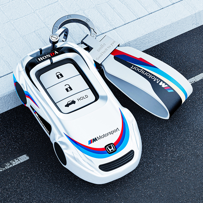 23款本田钥匙套思域crv雅阁xrv缤智皓影urv凌派冠道型格车包扣壳