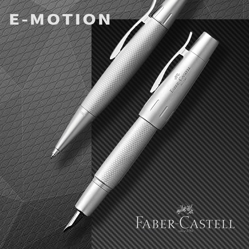 FABER－CASTELL/辉柏嘉德国进口辉柏嘉伯爵尚品银色金属钢笔宝珠笔圆珠笔男士男生铱金