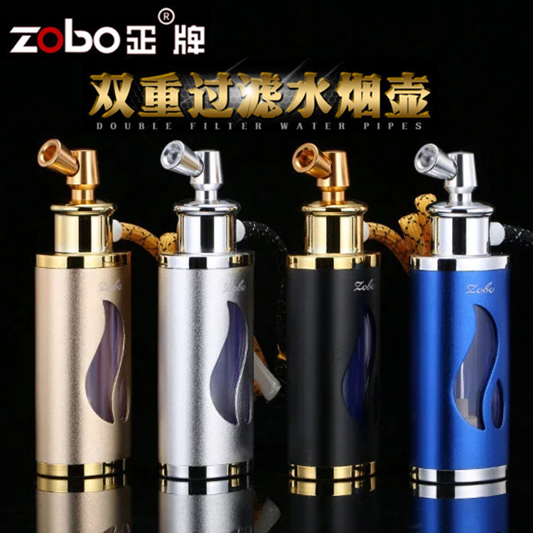 双重过滤水壶水烟斗zobo正牌水烟袋净烟器烟筒健康烟具酒吧ktv