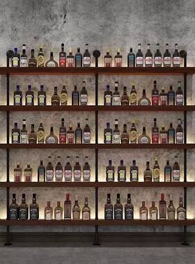 简约壁挂酒架吧台墙上发