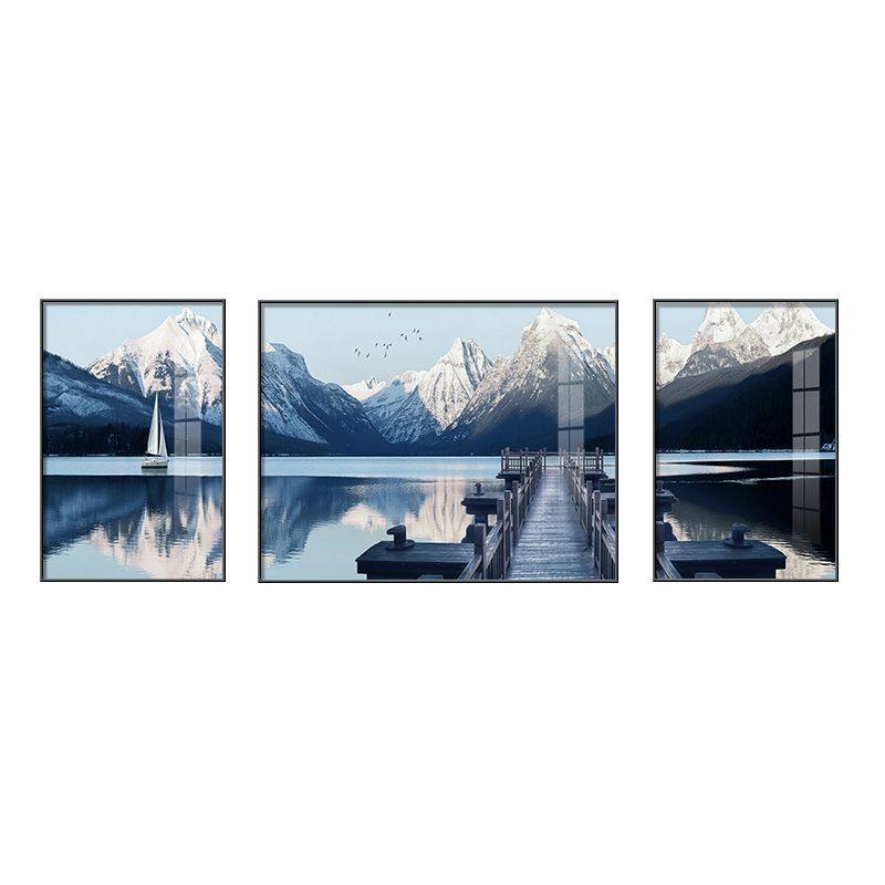 现代简约客厅装饰画晶瓷