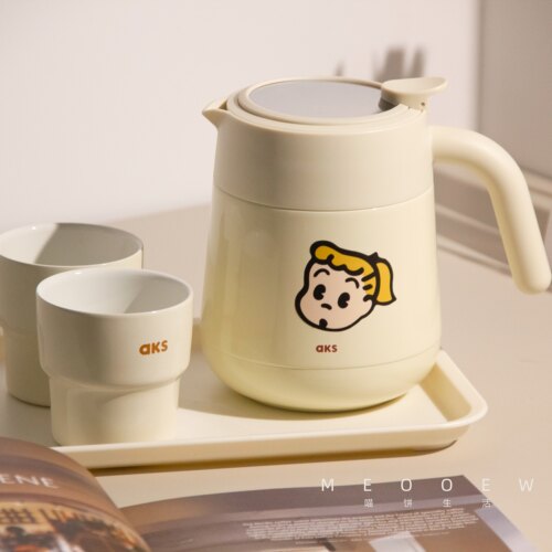 aks陶瓷内胆咖啡茶水保温水壶