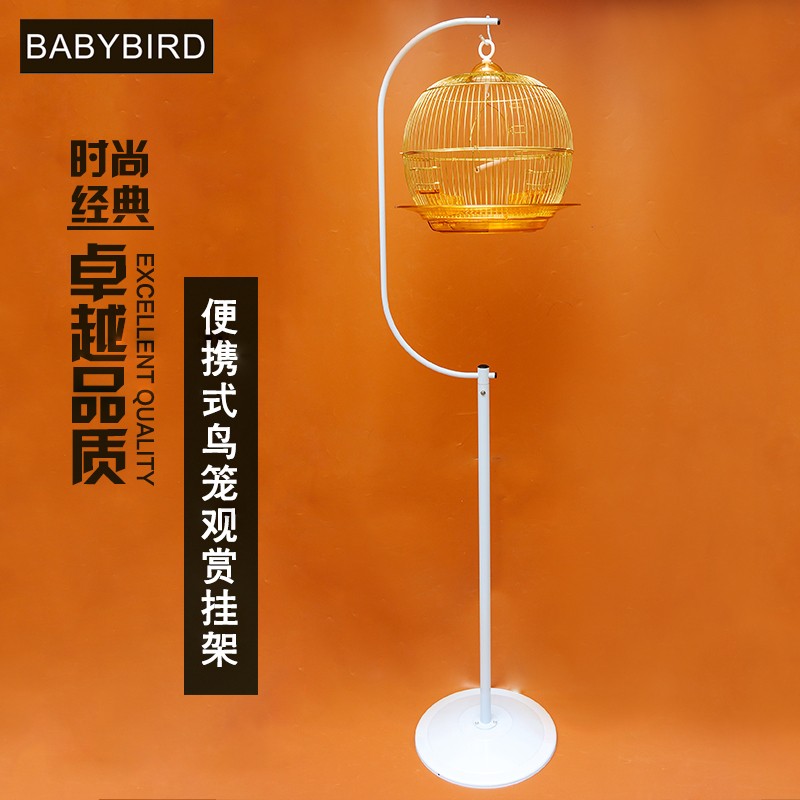 鸟笼挂架 装饰铁艺架子 圆圈复古鸟笼子置物架 装饰挂架