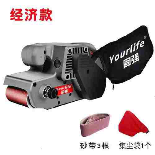 品机打磨机砂带机砂纸去毛刺打摸机C机械可倒装铝材1600w台式