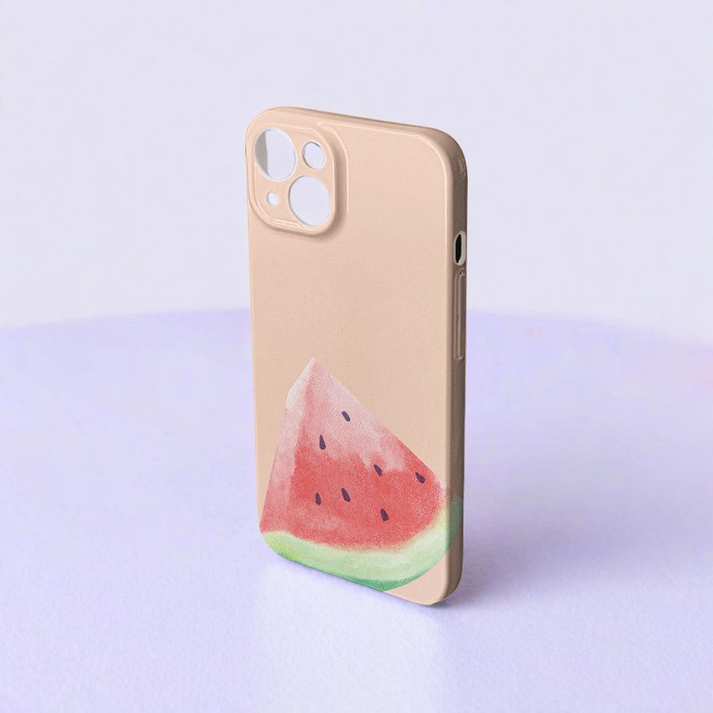 清凉西瓜 iphone15promax苹果手机壳14原创个性13pro11 印花风格小