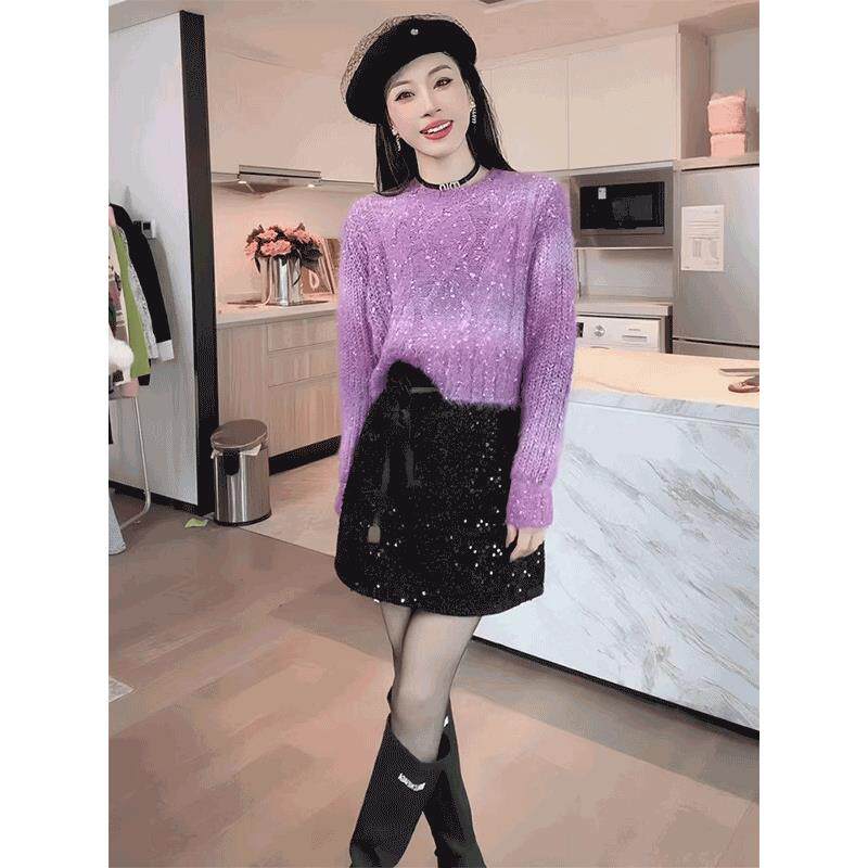 BLLOUKE冬季过年穿搭一整套高级感超火连衣裙秋冬女款2025韩系高